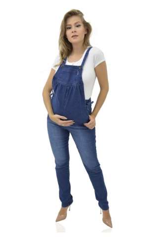 Macacão Barriga Comprido Jeans
